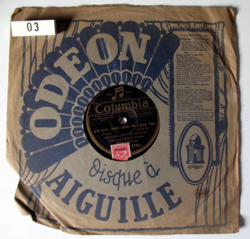 Disque columbia 78t - disque,