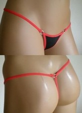 Micro string 607 Noir-rouge