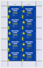 Luxembourg 2024 European Parliament Elections 9 june blue flag stars 10v mnh FUL