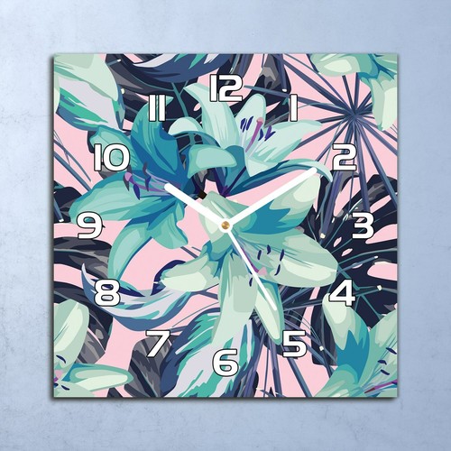 Horloge murale verre 30x30 - murale,