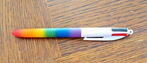Stylo bic couleurs arc en - stylo,