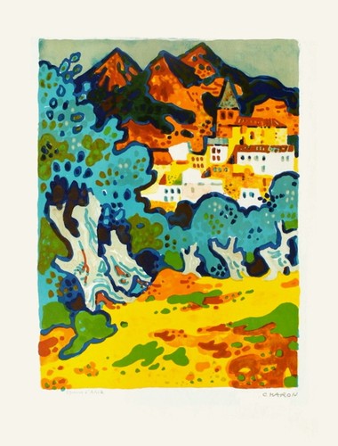 Guy charon lithographie - charon,