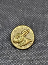 Ancien bouton vénerie tête