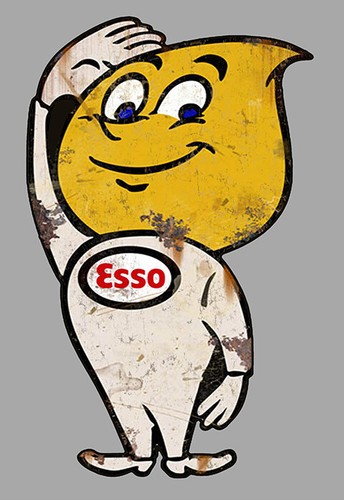 Esso dessiné vieilli - esso, "