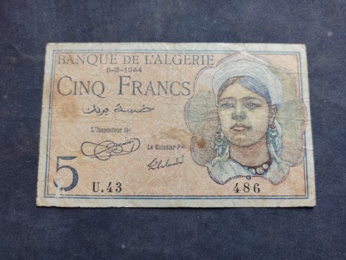 Algérie francs 1944 ref - francs,