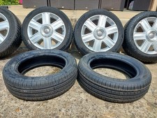 4 JANTES ALU AUTHENTIQUE AUDI VW SEAT SKODA EN 15 POUCES AVEC 4 PNEUS