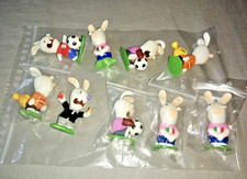 Lot de 9 Figurine Lapin Crétin Football 