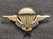 INSIGNE  BREVET  PARACHUTISTE  -  CHEF  DE  SECTION  -  BOUSSEMART  GS 328
