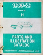 1987 1989 PONTIAC H PARTS AND