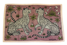 Serviette de plage Hermès "Léopards"- Hermes Terry Cotton Beach Towel