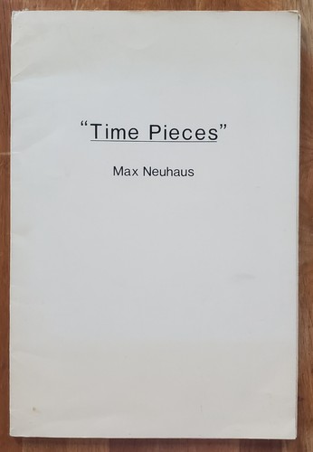 Max neuhaus time - max, signÉ