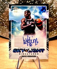 2025 Topps Chrome NBA David Robinson Sky Light Signatures Auto 1/2