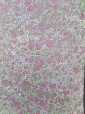 Papier marbré à la cuve de