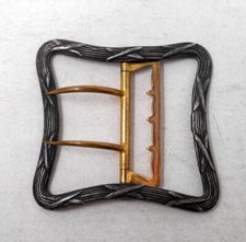 Boucle de ceinture ancienne - Décor ruban - ART NOUVEAU