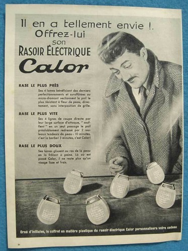 Publicité papier rasoir - papier,
