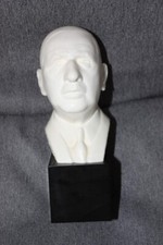 Buste en platre et marbre général de Gaulle signé A.G