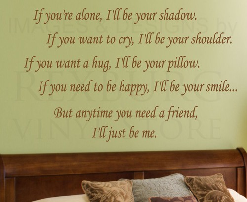 Wall decal quote vinyl - wall,