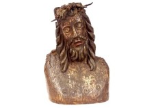 Statue buste Christ couronne