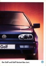 Catalogue Brochure VW Golf / Variant Bon Jovi 03/1996 Allemagne / Deutschland