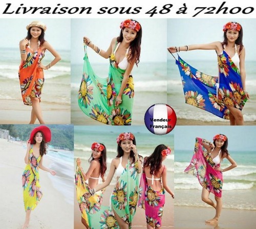 Robe plage paréo - de,