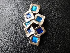 broche NOBLEX signée argentée