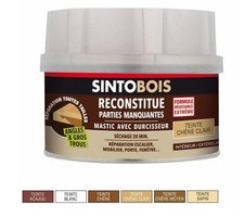Mastic à bois avec durcisseur teinte acajou 170ml SINTOBOIS
