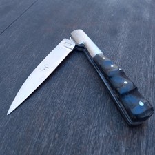 Unique et Grand Couteau VENDETTA GRAOULLY  23,50 Cm Manche en  Corne D ANTILOPE 