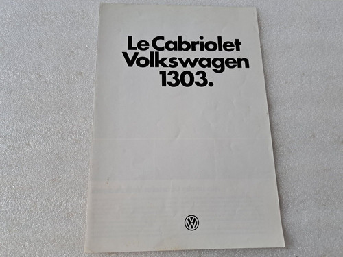 1978 brochure prospekt vw - 1978,