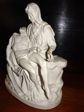 BELLE PIETA PORCELAINE BISCUIT NO SEVRES SAXE SCULPTURE CHRIST VIERGE MARIE