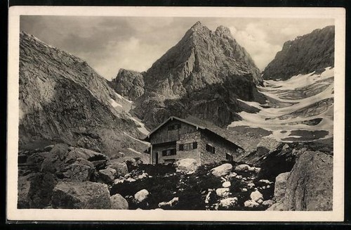 Carte postale cabane bleue