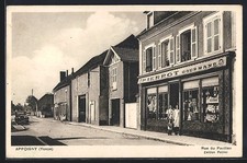 CPA Appoigny, Rue de Pavillon, Magasin Pierrot Gourmand 