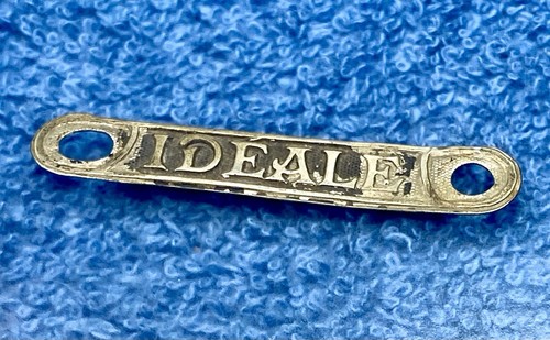Ideale saddle rear badge alloy - ideale,