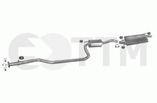 FORD FIESTA 1.25 1.3 60/75cV 1995-2002 Ligne D'échappement Silencieux