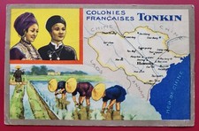 CARTES  Edition spéciale Produits du Lion Noir-Colonies françaises TONKIN