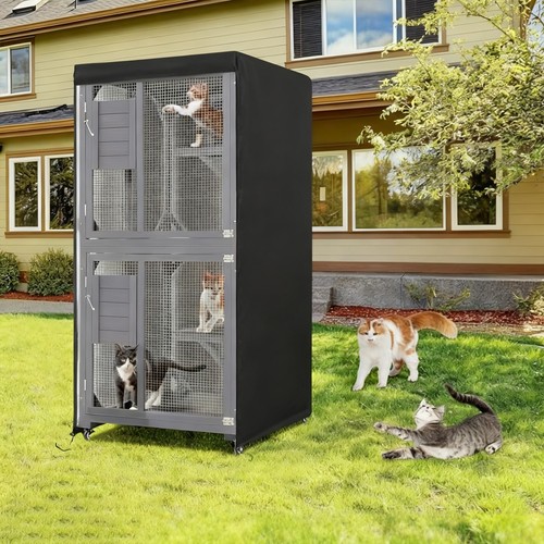 Housse maison pour chat - de,
