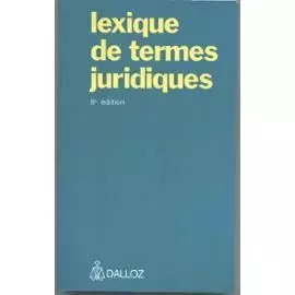 Lexique des termes juridiques - des,