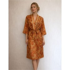 Robe Midi Kimono En Soie Pure