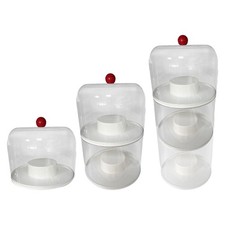 Vitrine transparente pour poupées, boîte de rangement pour figurines