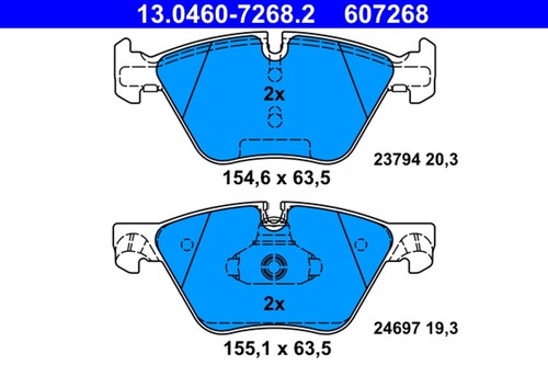 Plaquettes frein bmw p - de,