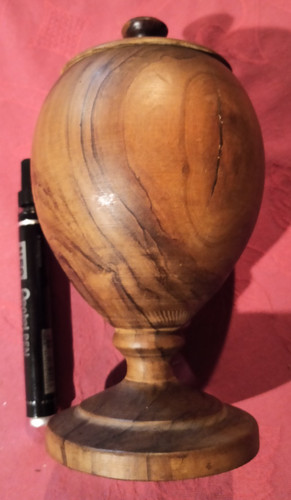 Ancien pot bois - pot, (buis)