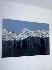 Peinture moderne abstraite acrylique signée Original art on 120x80 cm canvas