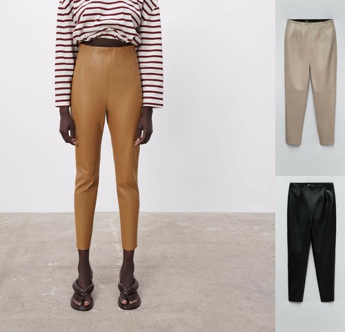 Zara new high waist faux - zara,