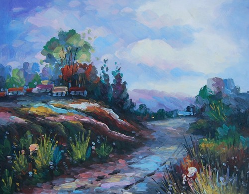 Tableau peinture huile - &,
