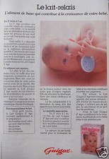 PUBLICITÉ 1980 GUIGOZ LE LAIT