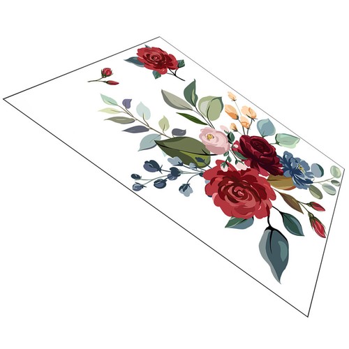 Papier peint fleur - peint,