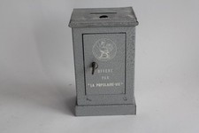 Ancienne tirelire métal coffre-fort La Populaire-Vie (73969)