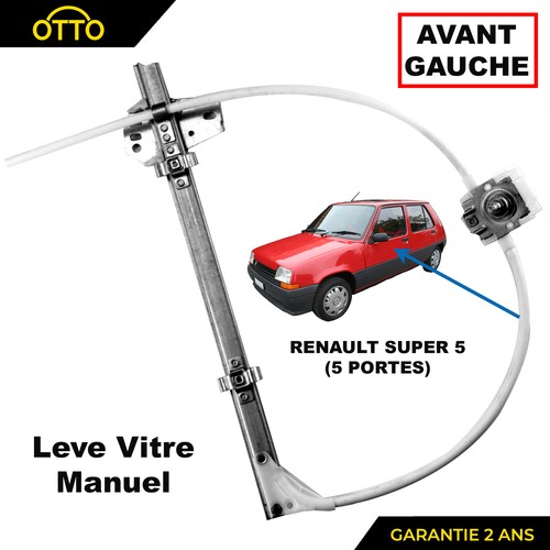Leve vitre avant gauche prévu - avant,