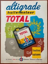 Affiche TOTAL ALTIGRADE Huile