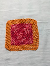 Napperon carré crochet fait