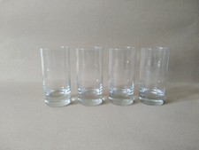 4 verres droits  fond lourd